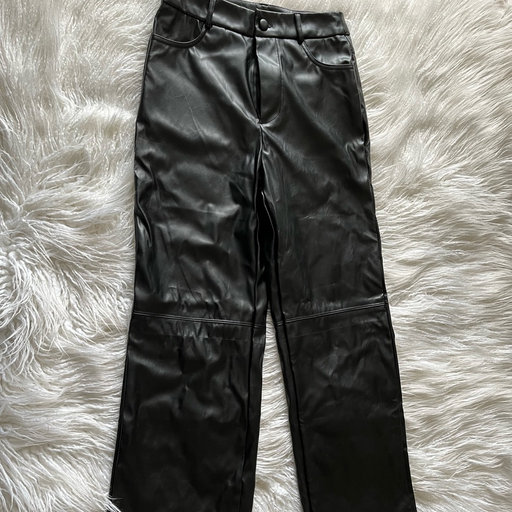 Shein faux leather pants - size S petite